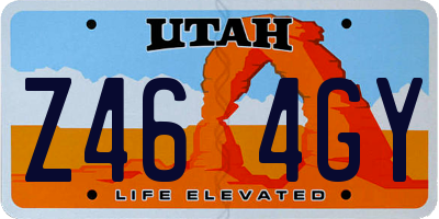 UT license plate Z464GY