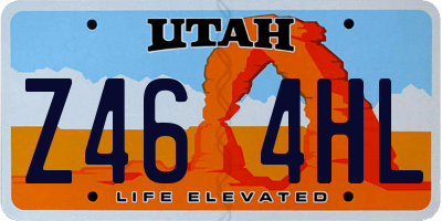 UT license plate Z464HL