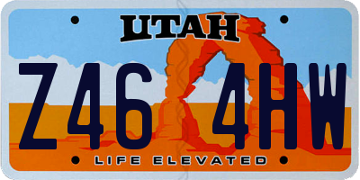 UT license plate Z464HW