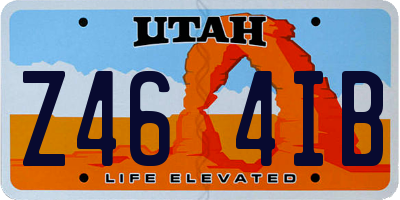 UT license plate Z464IB