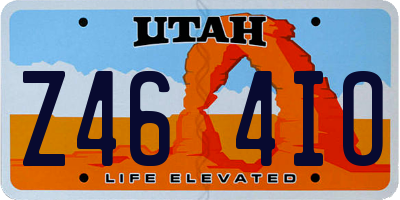 UT license plate Z464IO