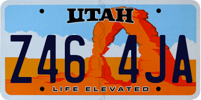 UT license plate Z464JA