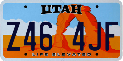 UT license plate Z464JF