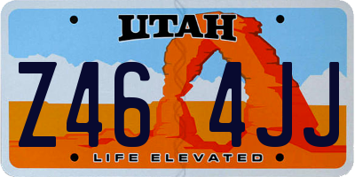 UT license plate Z464JJ