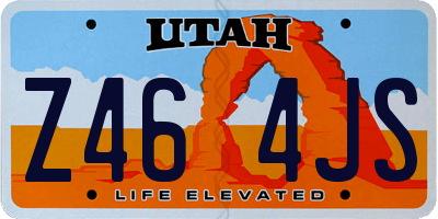 UT license plate Z464JS