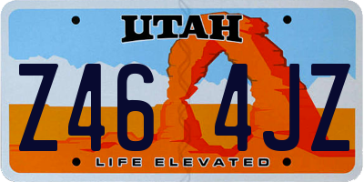 UT license plate Z464JZ