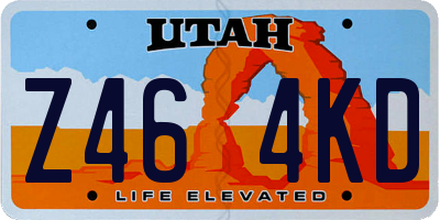UT license plate Z464KD