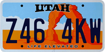 UT license plate Z464KW