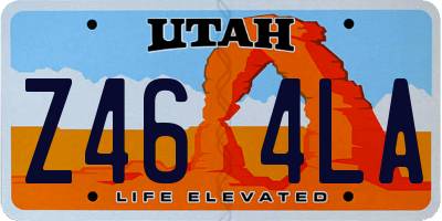 UT license plate Z464LA