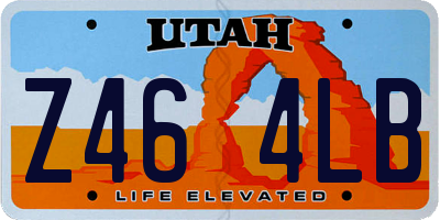 UT license plate Z464LB