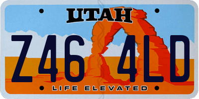 UT license plate Z464LD