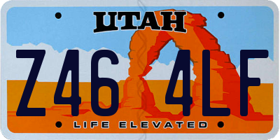 UT license plate Z464LF