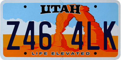 UT license plate Z464LK
