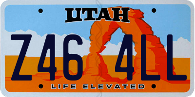 UT license plate Z464LL