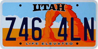 UT license plate Z464LN