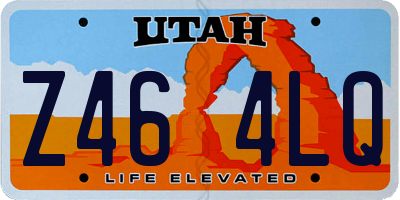 UT license plate Z464LQ