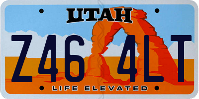 UT license plate Z464LT
