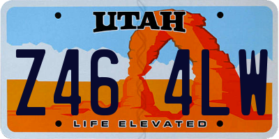 UT license plate Z464LW