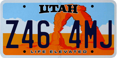 UT license plate Z464MJ