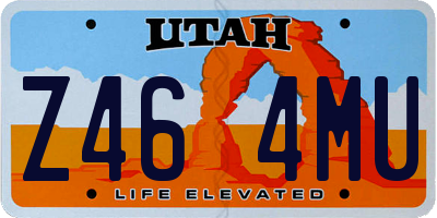 UT license plate Z464MU