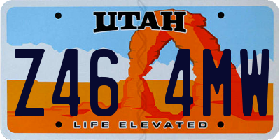 UT license plate Z464MW