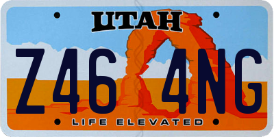 UT license plate Z464NG