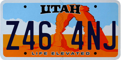 UT license plate Z464NJ