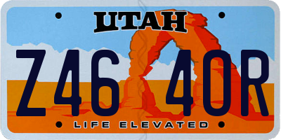 UT license plate Z464OR