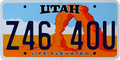 UT license plate Z464OU