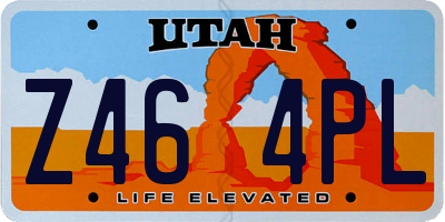 UT license plate Z464PL