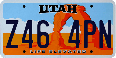 UT license plate Z464PN