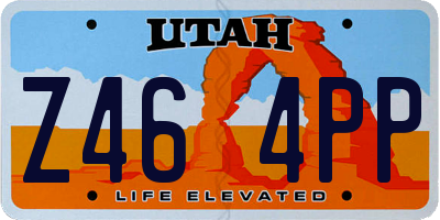 UT license plate Z464PP
