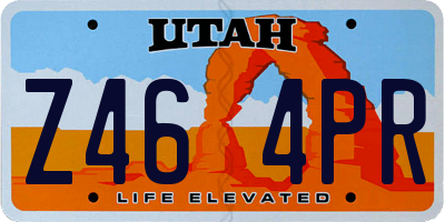 UT license plate Z464PR