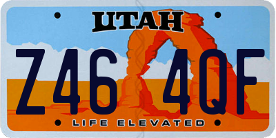 UT license plate Z464QF