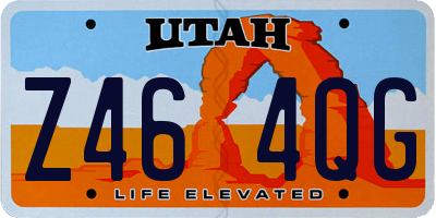 UT license plate Z464QG