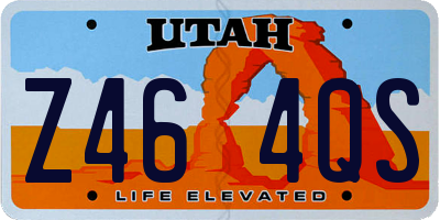 UT license plate Z464QS
