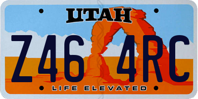 UT license plate Z464RC