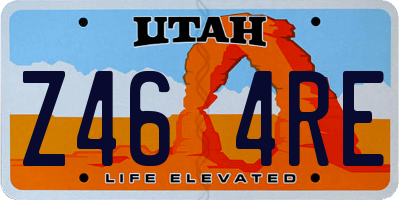 UT license plate Z464RE