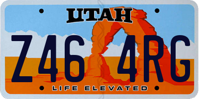 UT license plate Z464RG