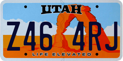 UT license plate Z464RJ