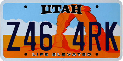 UT license plate Z464RK