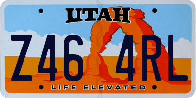 UT license plate Z464RL
