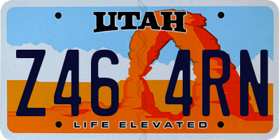 UT license plate Z464RN