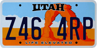 UT license plate Z464RP