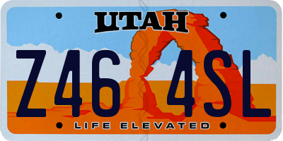 UT license plate Z464SL
