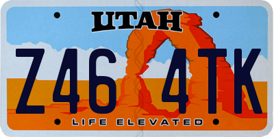UT license plate Z464TK