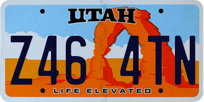 UT license plate Z464TN