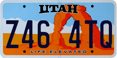 UT license plate Z464TQ