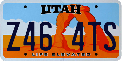 UT license plate Z464TS