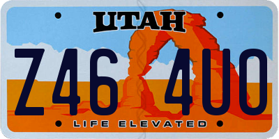 UT license plate Z464UO
